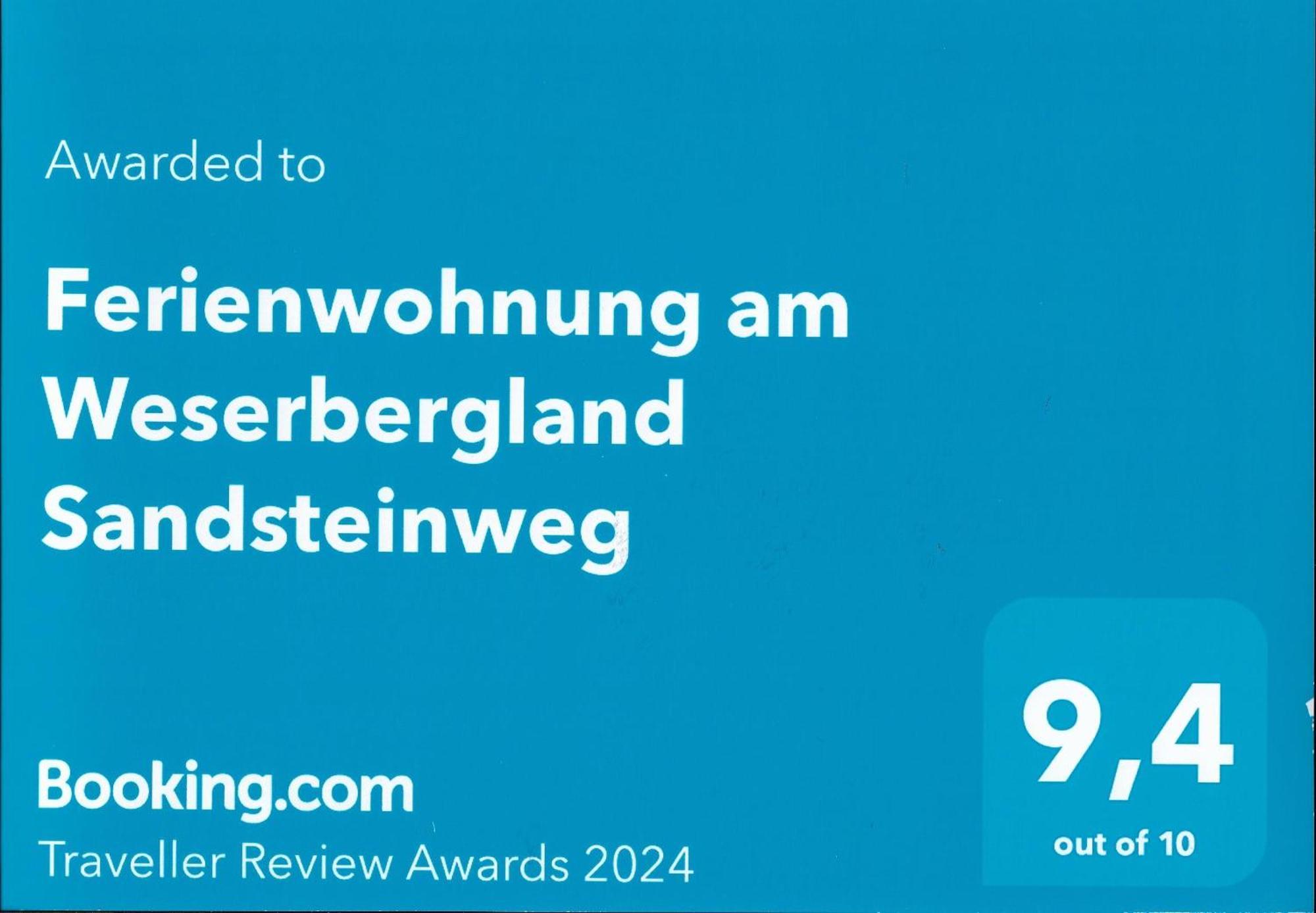 Ferienwohnung Am Weserbergland Sandsteinweg Arholzen Εξωτερικό φωτογραφία